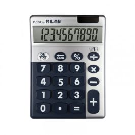 Caja expositora 6 calculadoras silver 10 dígitos milan colores/modelos surtidos