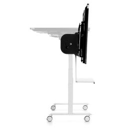 Rocada Soporte Móvil para Monitores Interactivos 65-86 Pulgadas, Estructura de Acero con Ruedas y Freno, Altura Regulable Eléctricamente