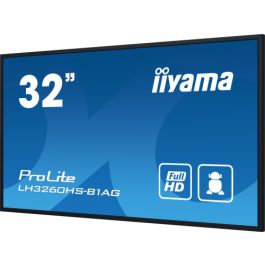 iiyama PROLITE Pizarra de caballete digital 80 cm (31.5") LED Wifi 500 cd / m² Full HD Negro Procesador incorporado Android 11 24/7