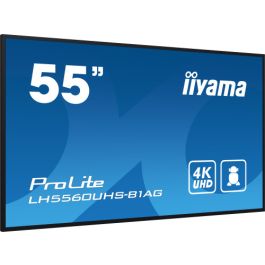 iiyama PROLITE Pizarra de caballete digital 139,7 cm (55") LED Wifi 500 cd / m² 4K Ultra HD Negro Procesador incorporado Android 11 24/7