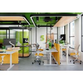 Vogel's Adaptador Doble Monitor MOMO A001 Blanco para 2 Monitores de hasta 27" VESA 50x50 75x75 100x100