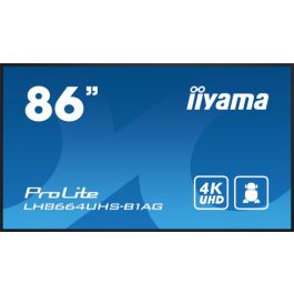 iiyama PROLITE Pizarra de caballete digital 2,18 m (86") LED Wifi 500 cd / m² 4K Ultra HD Negro Procesador incorporado Android 11 24/7 Precio: 1809.94999966. SKU: B1KDJ78ALH