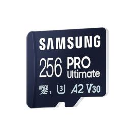 Samsung Tarjeta de Memoria microSDXC PRO Ultimate 256GB con Lector (CL10) - Ideal para Grabación 4K y Full HD de Alta Velocidad