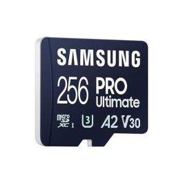 Samsung Tarjeta de Memoria microSDXC PRO Ultimate 256GB con Lector (CL10) - Ideal para Grabación 4K y Full HD de Alta Velocidad