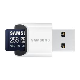 Samsung Tarjeta de Memoria microSDXC PRO Ultimate 256GB con Lector (CL10) - Ideal para Grabación 4K y Full HD de Alta Velocidad