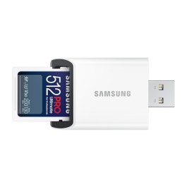 Samsung Tarjeta Micro SD 512GB XC PRO Ultimate (CL10) con Lector