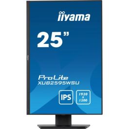 iiyama XUB2595WSU-B5 Monitor Prolite 25" (1920x1200) LED IPS 16:10 4ms VGA HDMI DP USB Pivot Negro