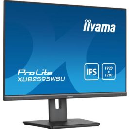 iiyama XUB2595WSU-B5 Monitor Prolite 25" (1920x1200) LED IPS 16:10 4ms VGA HDMI DP USB Pivot Negro