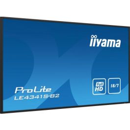 iiyama 43" 1920x1080, IPS panel, 1% Haze, Landscape mode, Speakers 2x 10W, 18/7 iiyama 43" 1920x1080, IPS panel, 1% Haze, Landscape mode, Speakers 2x 10W, 18/7