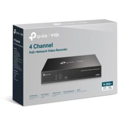 TP-Link VIGI NVR1004H-4P-2TB Grabadore de vídeo en red (NVR) Negro