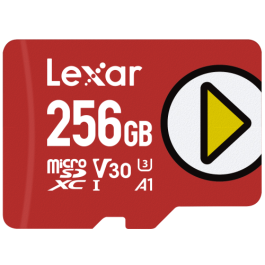 Lexar PLAY microSDXC UHS-I Card 256 GB Clase 10 Precio: 36.88999963. SKU: B1A2AQSGS8