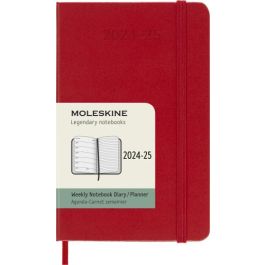 Agenda 18 Meses 2024-2025 Semanal P (9 X 14 Cm) Rojo Escarlata Tapa Dura Moleskine DHF218WN2Y25