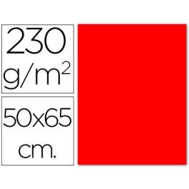 Cartulina Fluorescente Roja 50x65 cm 230 gr 10 unidades