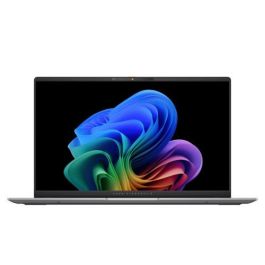 ASUS Vivobook S 15 OLED S5507QA-MA006W Copilot+ PC - Ordenador Portátil 15.6" Wide Quad HD+ 120Hz (Qualcomm Snapdragon X1E78100, 16GB RAM, 1TB SSD, Adreno GPU, Windows 11 Home) Plata Fría - Teclado QWERTY español