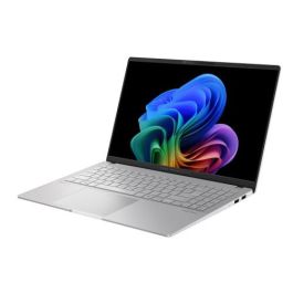 ASUS Vivobook S 15 OLED S5507QA-MA006W Copilot+ PC - Ordenador Portátil 15.6" Wide Quad HD+ 120Hz (Qualcomm Snapdragon X1E78100, 16GB RAM, 1TB SSD, Adreno GPU, Windows 11 Home) Plata Fría - Teclado QWERTY español