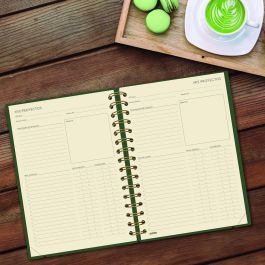 Agenda Finocam Haiku Verde A5 15,5 x 21,2 cm 2024-2025