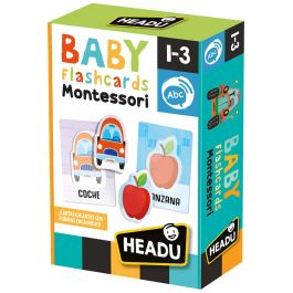 Headu baby flashcards montessori tarjetas con formas encajables 1-3 años