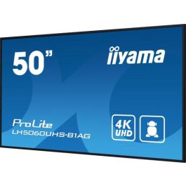 iiyama LH5060UHS-B1AG pantalla de señalización Pizarra de caballete digital 125,7 cm (49.5") LED Wifi 500 cd / m² 4K Ultra HD Negro Procesador incorporado Android 11 24/7