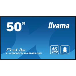 iiyama LH5060UHS-B1AG pantalla de señalización Pizarra de caballete digital 125,7 cm (49.5") LED Wifi 500 cd / m² 4K Ultra HD Negro Procesador incorporado Android 11 24/7 Precio: 637.95000005. SKU: B1F2Y77S7H