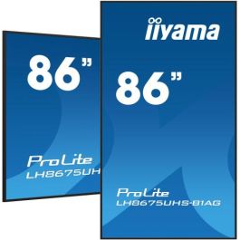 iiyama ProLite Pantalla plana para señalización digital 2,17 m (85.6") LCD Wifi 500 cd / m² 4K Ultra HD Negro Procesador incorporado Android 11 24/7