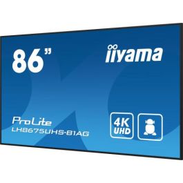 iiyama ProLite Pantalla plana para señalización digital 2,17 m (85.6") LCD Wifi 500 cd / m² 4K Ultra HD Negro Procesador incorporado Android 11 24/7