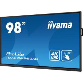 iiyama TE9812MIS-B3AG pantalla de señalización Diseño de quiosco 2,49 m (98") LCD Wifi 400 cd / m² 4K Ultra HD Negro Pantalla táctil Procesador incorporado Android 11 24/7
