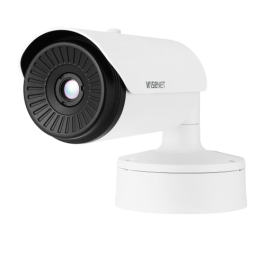 Hanwha TNO-3040T Cámara de Seguridad IP Exterior Bala, 320x240 Pixeles, Ángulo de Visión 11.5°, IP66, Sensor de Movimiento