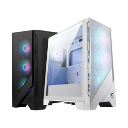 CAJA MSI MAG FORGE 320R AIRFLOW WHITE,1x2.5"+2x2.5”/3.5”,3x120MM+1x120MM (ARGB),2xUSB3.2,+AUDIO+MICRO,RGB,MID-TOWER(BLANCO) Precio: 103.4549999637. SKU: B17C4Y2XW8