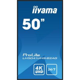 iiyama LH5041UHS-B2AG pantalla de señalización Pantalla plana para señalización digital 127 cm (50") LCD 500 cd / m² 4K Ultra HD Negro 24/7 iiyama LH5041UHS-B2AG pantalla de señalización Pantalla plana para señalización digital 127 cm (50") LCD 500 cd / m² 4K Ultra HD Negro 24/7