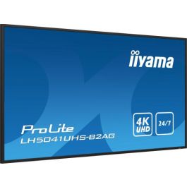 iiyama LH5041UHS-B2AG pantalla de señalización Pantalla plana para señalización digital 127 cm (50") LCD 500 cd / m² 4K Ultra HD Negro 24/7 iiyama LH5041UHS-B2AG pantalla de señalización Pantalla plana para señalización digital 127 cm (50") LCD 500 cd / m² 4K Ultra HD Negro 24/7