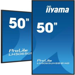 Monitor Iiyama 50" , Uhd Va Panel, Haze 25%, 800Cd/M, Horiz y Vert, Signal Failover, Mm 2X 10W, Hdmi 2X, Dp, Usb 2.0 X2, Wifi, Lan, Media Play Usb Port, Control Lan / Rs232C, Iisignage2 (Cms/Dms), E-Share, Android 11 Os, 24/7 Operation, Vesa (400X