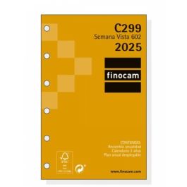 Recambio Anual 2025 C299 Classic602 73X114Mm Semana Vista Horizontal Finocam 201240025 Precio: 11.603900242. SKU: B13SYNPJ79