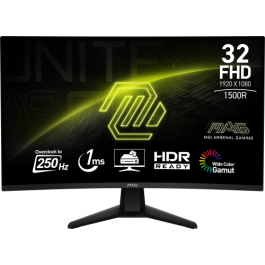 MSI MAG 32C6X pantalla para PC 80 cm (31.5") 1920 x 1080 Pixeles Full HD Negro