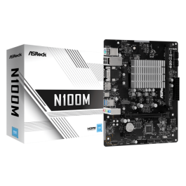 ASRock N100M (Intel CPU onboard) (D) Placa Base con Procesador Intel N100 Integrado