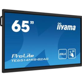 iiyama PROLITE TE6514MIS-B2AG Pantalla plana para señalización digital 165,1 cm (65") LCD Wifi 435 cd / m² 4K Ultra HD Negro Pantalla táctil Procesador incorporado Android 24/7