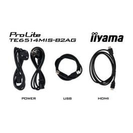 iiyama PROLITE TE6514MIS-B2AG Pantalla plana para señalización digital 165,1 cm (65") LCD Wifi 435 cd / m² 4K Ultra HD Negro Pantalla táctil Procesador incorporado Android 24/7