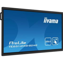 iiyama PROLITE TE6514MIS-B2AG Pantalla plana para señalización digital 165,1 cm (65") LCD Wifi 435 cd / m² 4K Ultra HD Negro Pantalla táctil Procesador incorporado Android 24/7