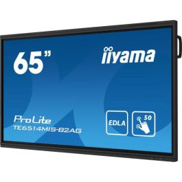 iiyama PROLITE TE6514MIS-B2AG Pantalla plana para señalización digital 165,1 cm (65") LCD Wifi 435 cd / m² 4K Ultra HD Negro Pantalla táctil Procesador incorporado Android 24/7