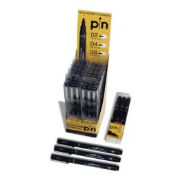 Uniball expositor marcador permanente negro pinox-200/12p calibrados estuche de 3 (0,2-0,4 y 0,8 mm) -12u- Precio: 45.95000047. SKU: B1BHA8ZED7