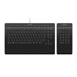 3Dconnexion Keyboard Pro with Numpad teclado Oficina USB + RF Wireless + Bluetooth QWERTZ Alemán Negro Precio: 103.88999984. SKU: B17Y9256B3