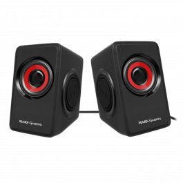 Altavoces Gaming Mars Gaming MS1 Negro Rojo/Negro 10 W