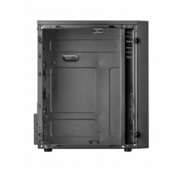Mars Gaming MCM Black Micro-Atx Case, Compact, Window, 16 Modes A-Rgb, 1X 8Cm Fan