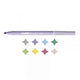 Carioca Rotulador pastel punta cónica colores - caja de 8