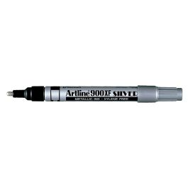 Rotulador Artline Marcador Permanente Tinta Metalica Ek-900 Plata Punta Redonda 2.3 mm 12 unidades