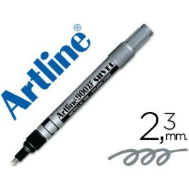 Rotulador Artline Marcador Permanente Tinta Metalica Ek-900 Plata Punta Redonda 2.3 mm 12 unidades Precio: 31.69000043. SKU: B1DHYXABPE