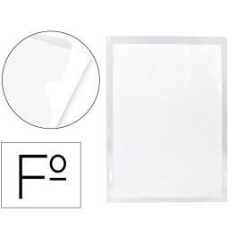 Carpeta Dossier Uñero Plastico Q-Connect 180 Mc Folio Transparente 100 unidades Precio: 77.50000027. SKU: B1KD9QA38J