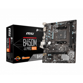 MSI B450M-A PRO MAX placa base AMD B450 Zócalo AM4 micro ATX Precio: 75.94999995. SKU: B14N8G4NZH