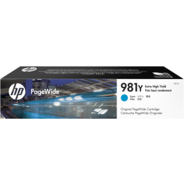 HP Cartucho original PageWide 981Y cian de alto rendimiento Precio: 223.95000045. SKU: B1KMHKWSFQ