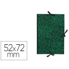 Carpeta Dibujo Canson Classic 52x72 cm Con Lazos Marmol Verde