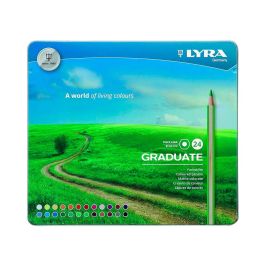 Lapices De Colores Lyra Graduate Caja Metalica De 24 Colores Surtidos